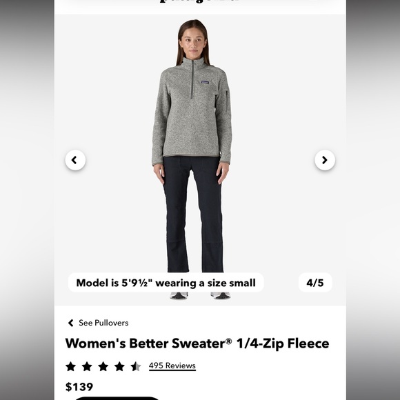 PATAGONIA Women's Better Sweater® 1/4-Zip Fleece - Picture 4 of 4